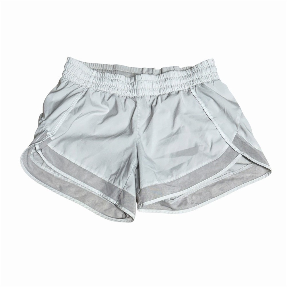 Athleta Running Shorts Womens XS Gray Mid Rise 4" Lined Mesh Panels